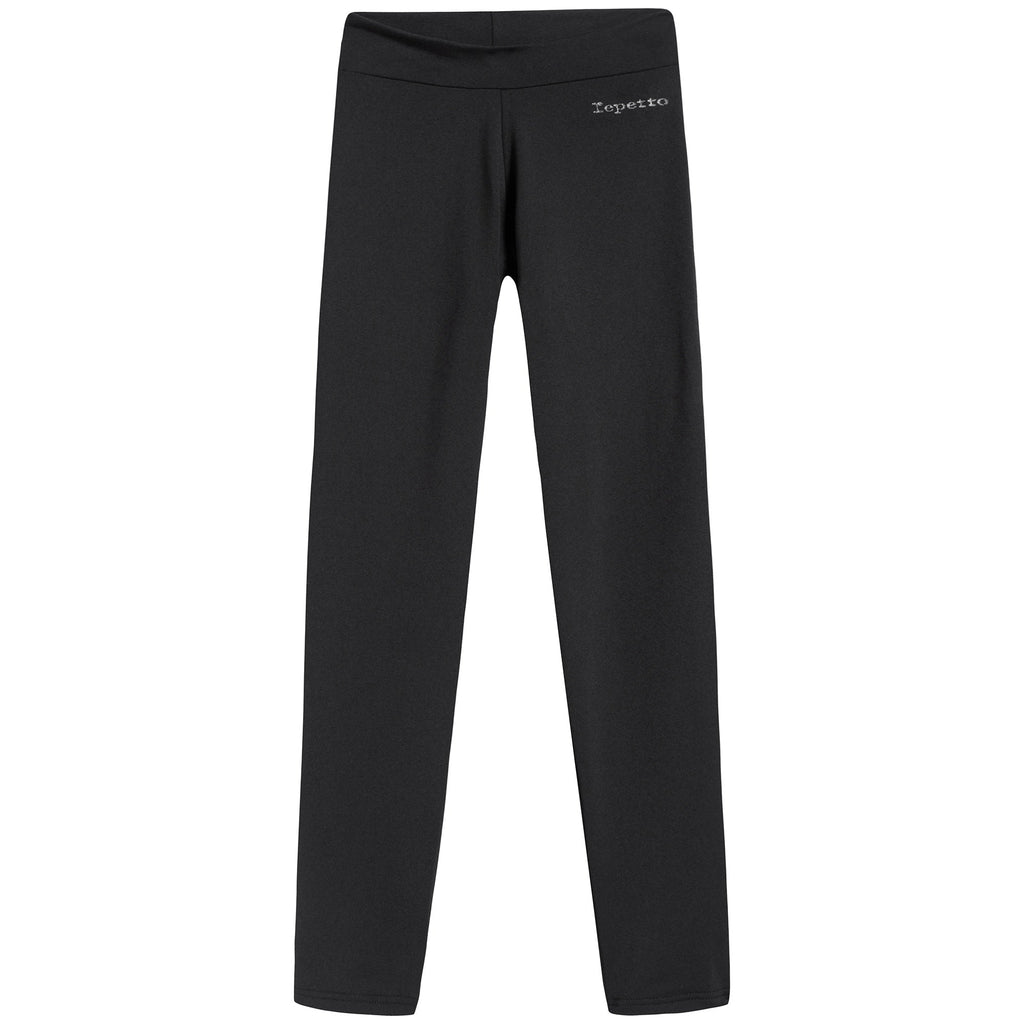Girls Black Logo Leggings