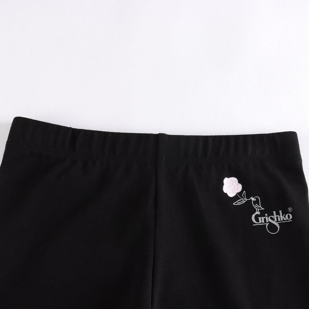 Girls Black Ballet Leggings(DAD1992/black)