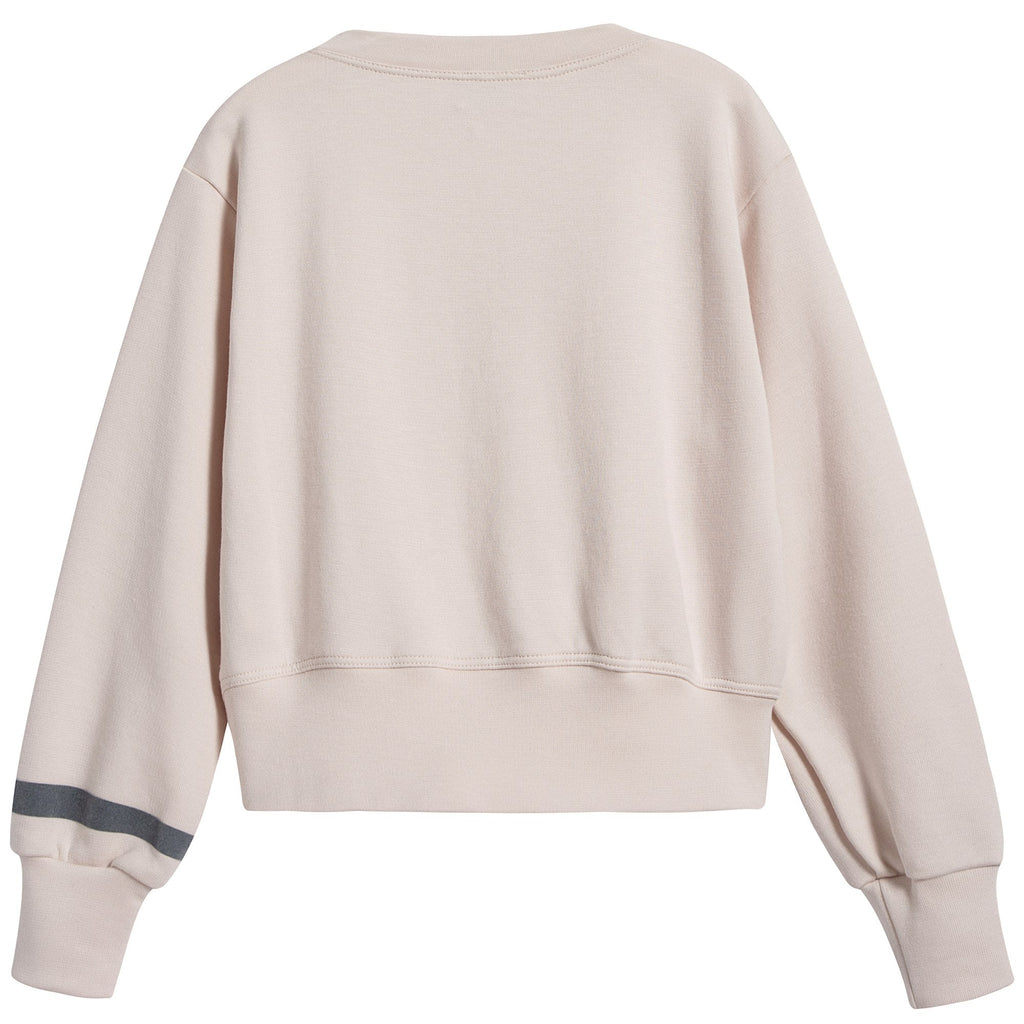 Girls Pink Cotton Sweatshirt