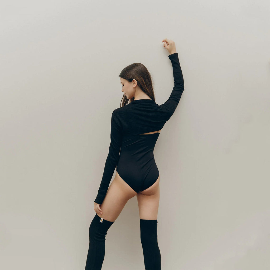 Girls Black Ballet Shoulder Warmer