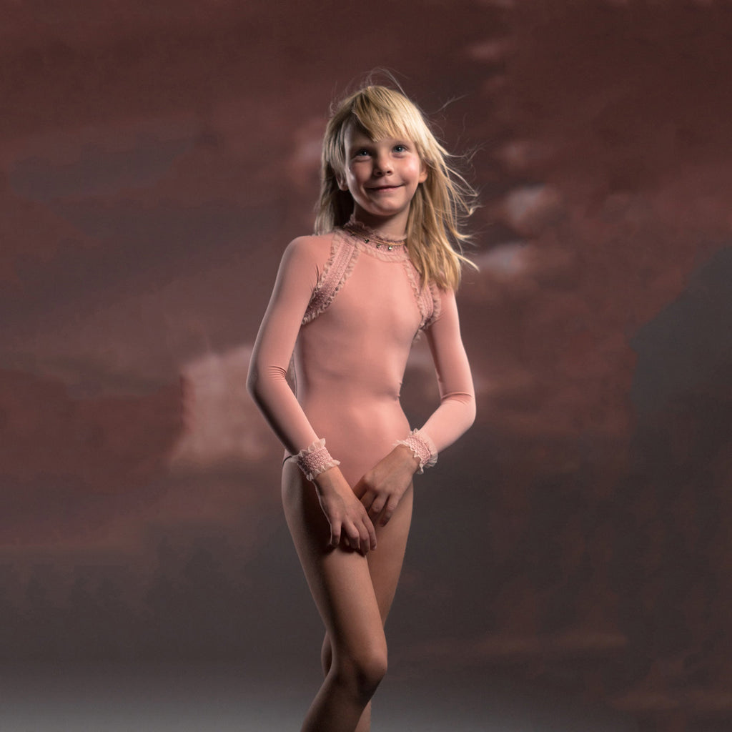 Girls Pink Ballet Onesies