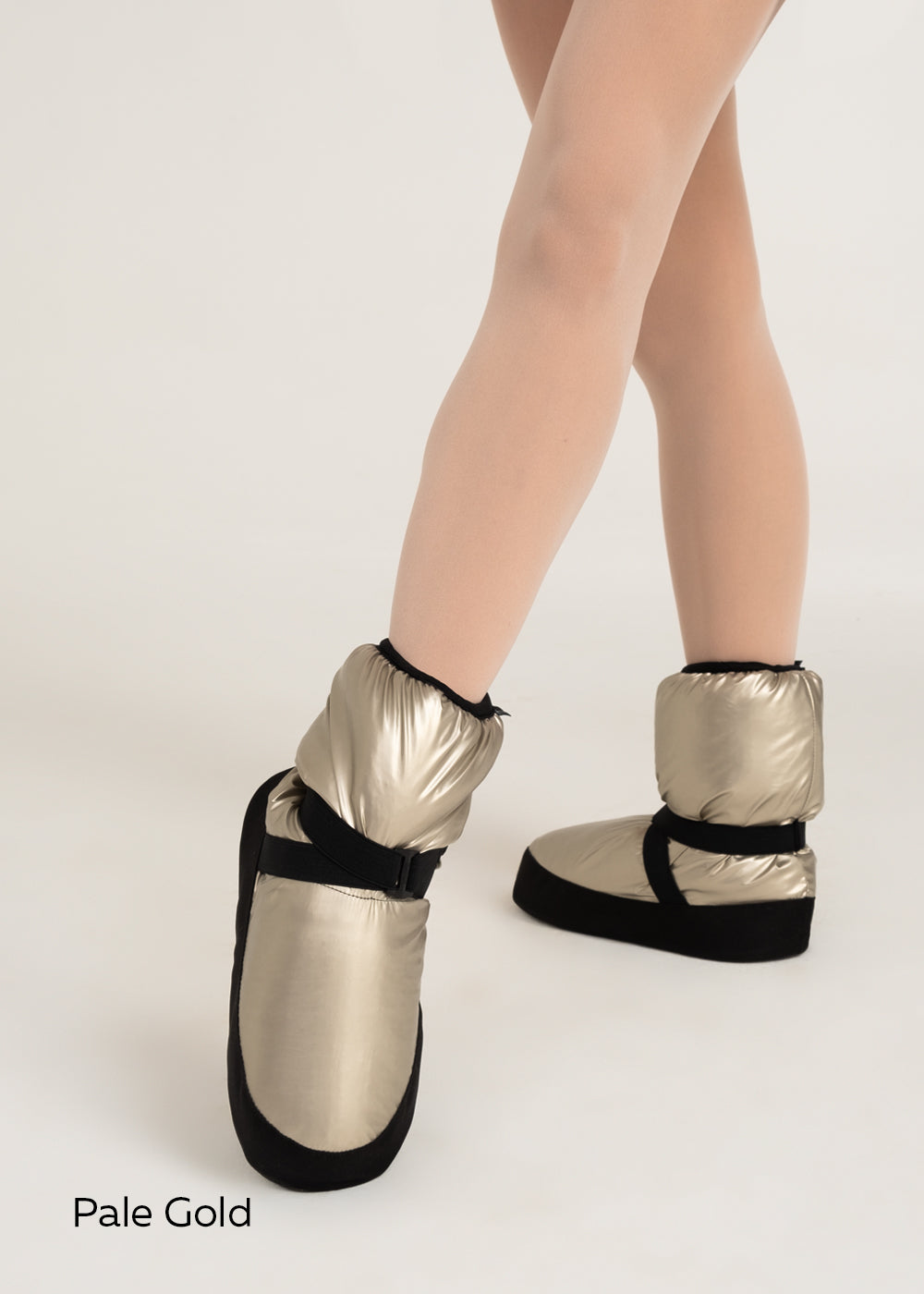 Girls Gold Ballet Warm Shoes