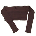 Girls Brown Ballet Top