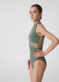 Girls Olive Ballet Onesies