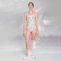 Women Multicolor "PORCELAIN BLOOM" Ballet Onesies(231LE33VL/multicolor)