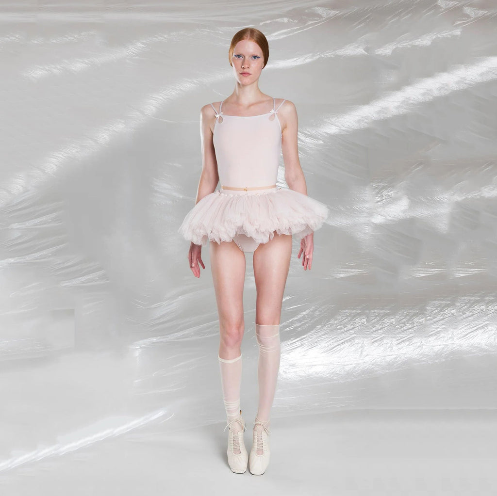 Women Pearl Blush "POUPÉE TUTU" Ballet Tutu Skirt(251TU31PN/pearl blush)