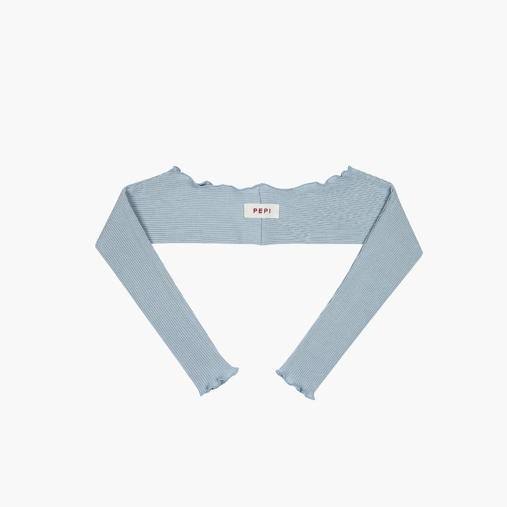 Girls Blue Ballet Shoulder Warmer
