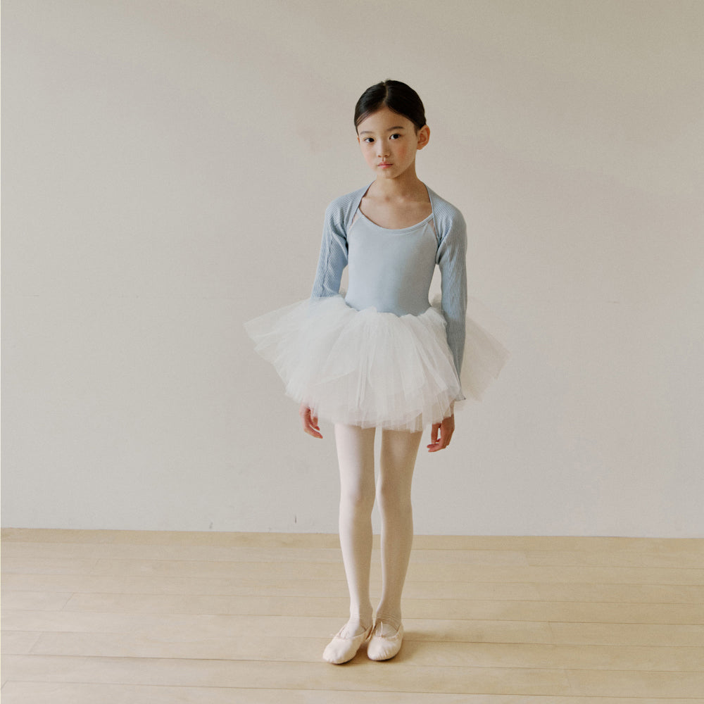 Girls Blue Ballet Shoulder Warmer