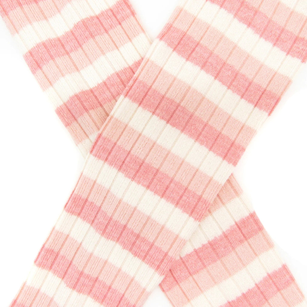 Girls Pink Stripes Ballet Top