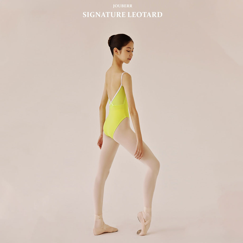 Scarlet Line White Yellow-Green Leotard