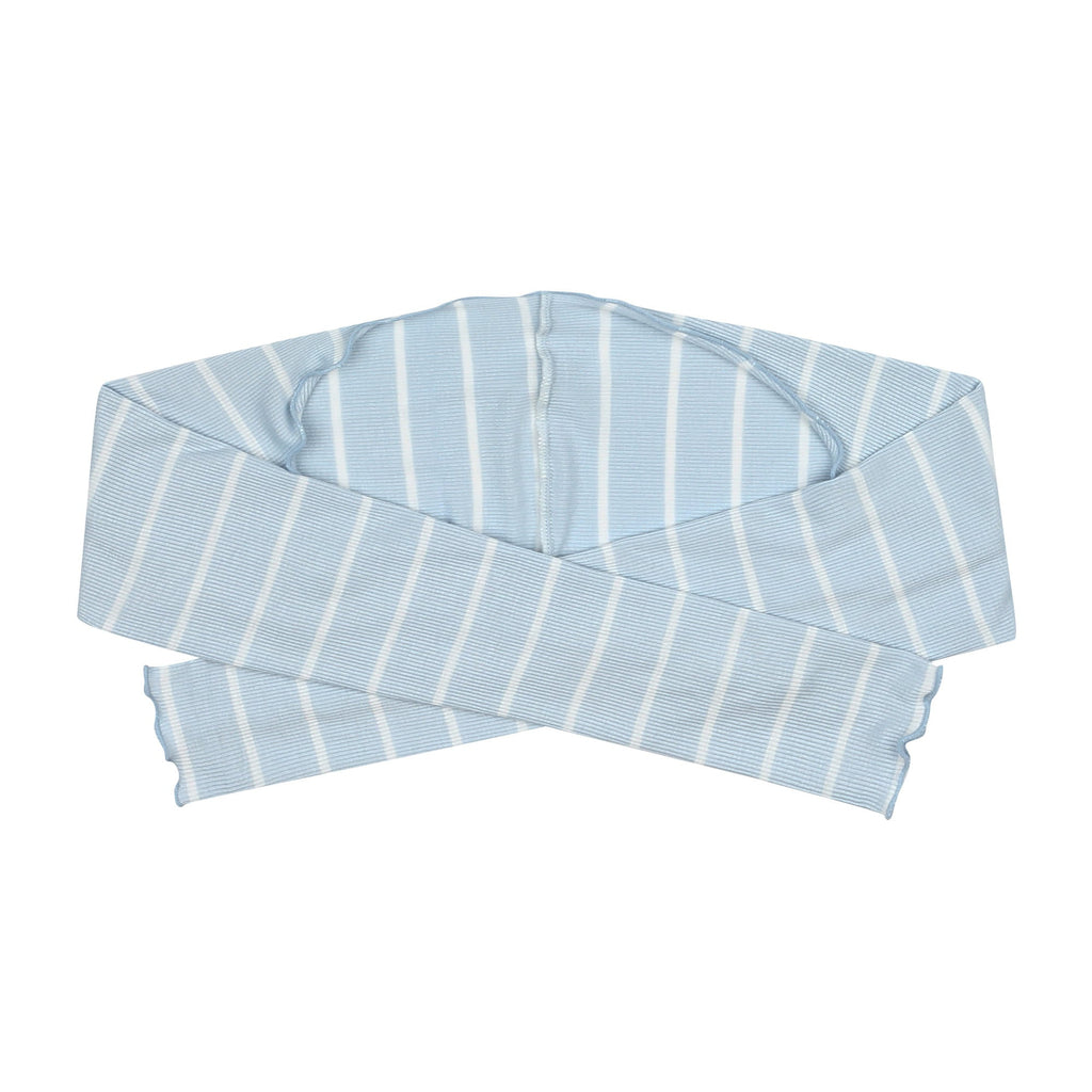Girls Blue Stripes Shoulder Warmer