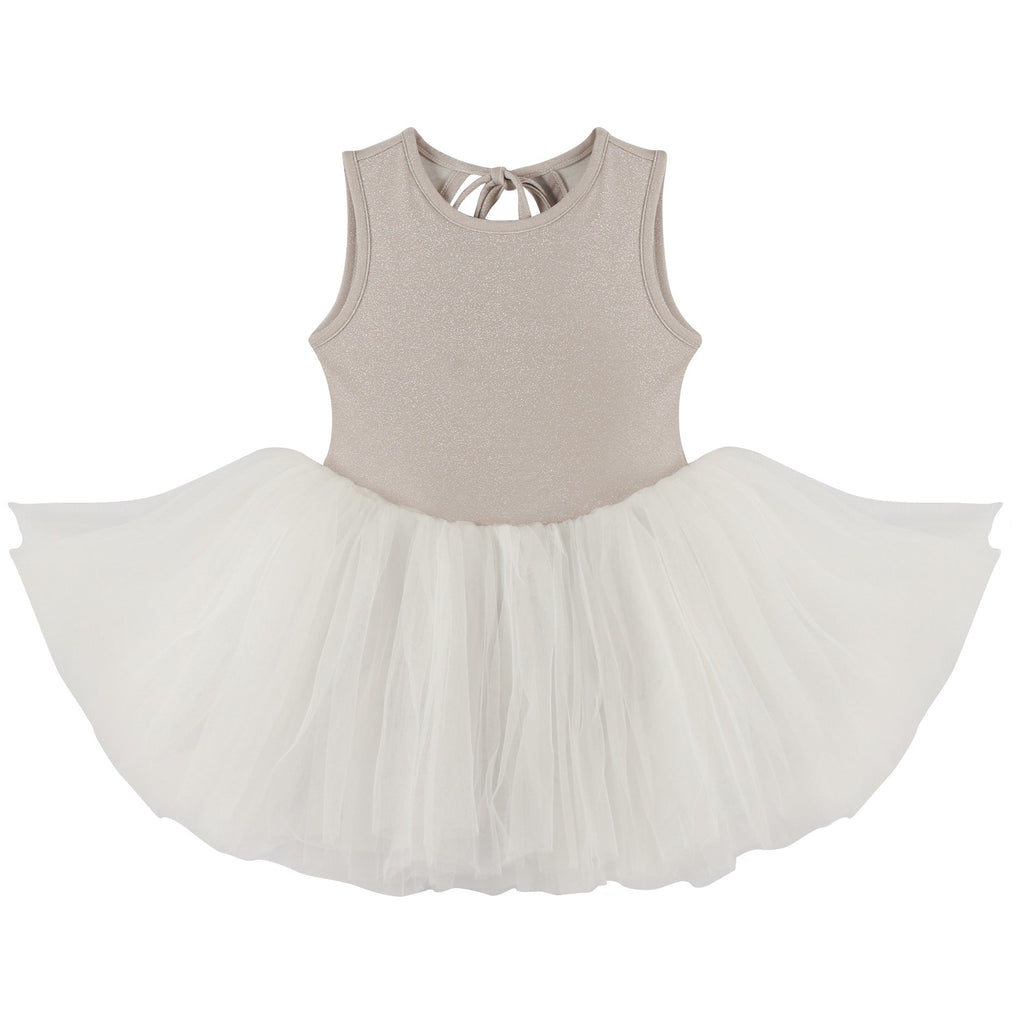 Girls Beige Ballet Onesies