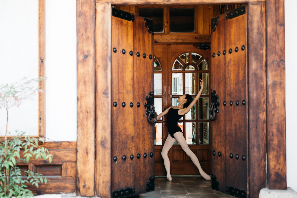 Girls Black Ballet Onesies