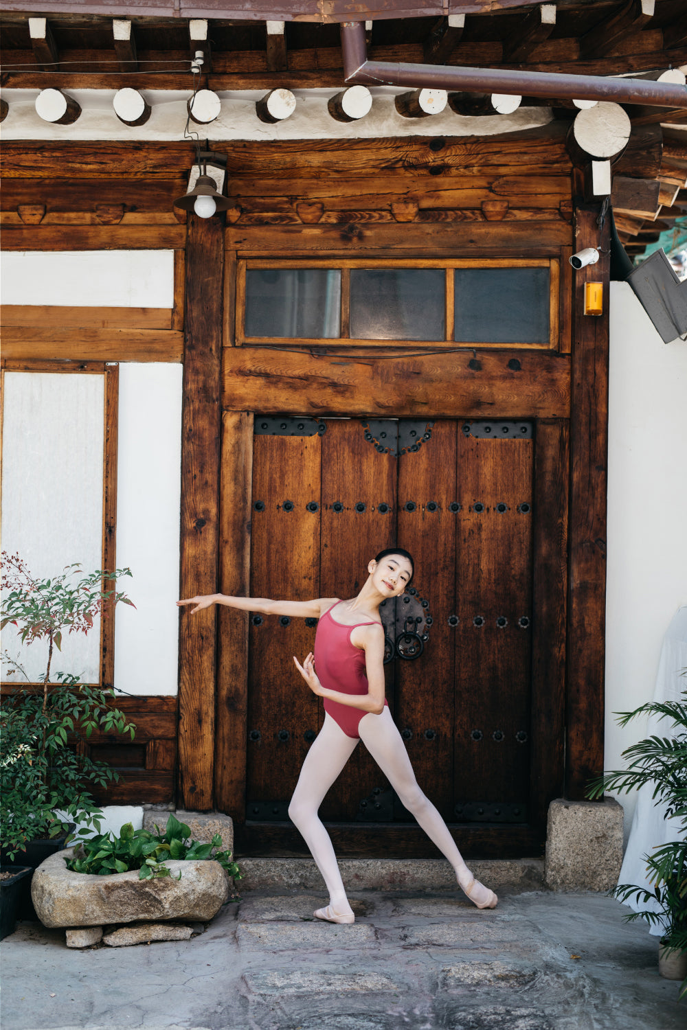 Girls Crimson Ballet Onesies