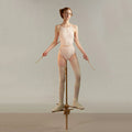 Women Pearl Blush"TEARDROP BOW" Ballet Onesies(251LE06VL/pearl blush)