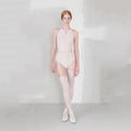 Girls Pearl Blush "JUNIOR TEARDROP BOW" Ballet Onesies(J252LE07VL/pearl blush)