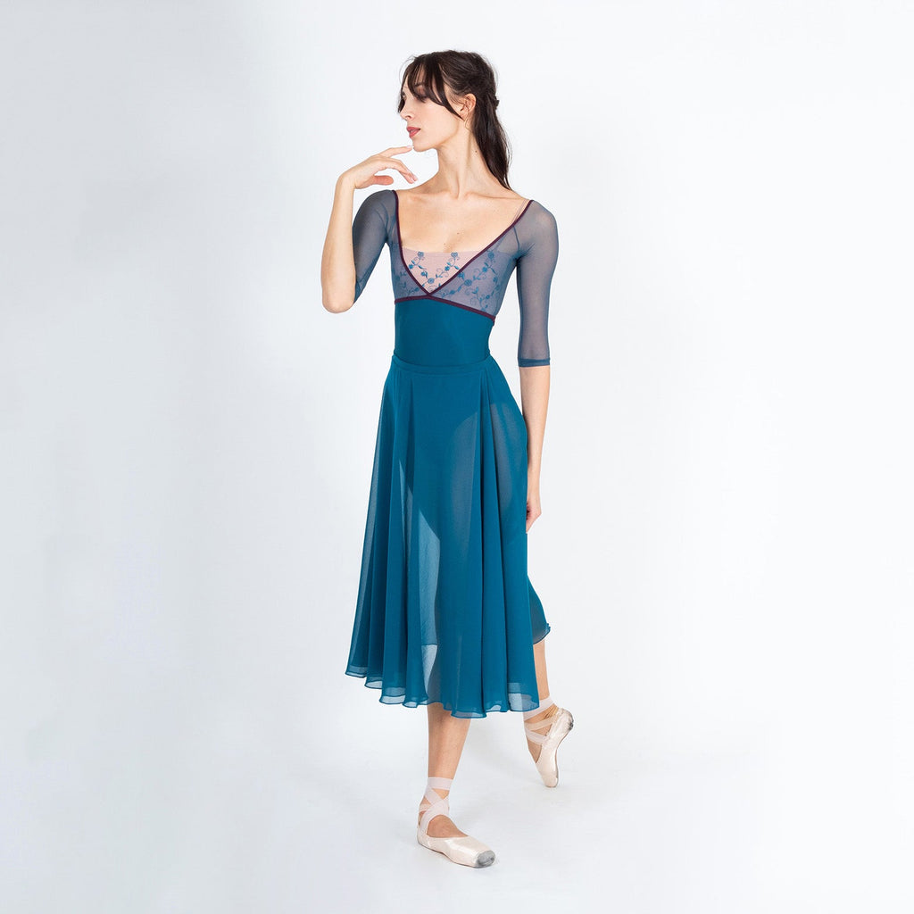 Women Blue"THALIA"Ballet Onesies(CD25109-2/L62+L09+TRD38+TP24+L54+TP14)