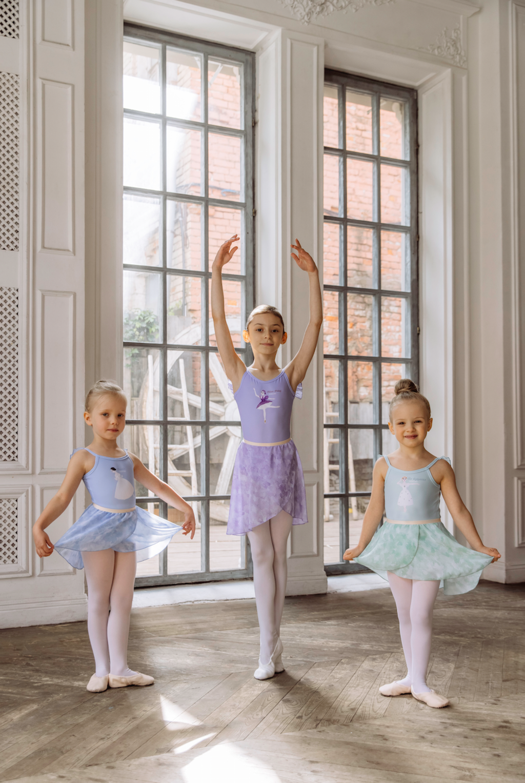 Girls Pastel Lilac Ballet Skirt