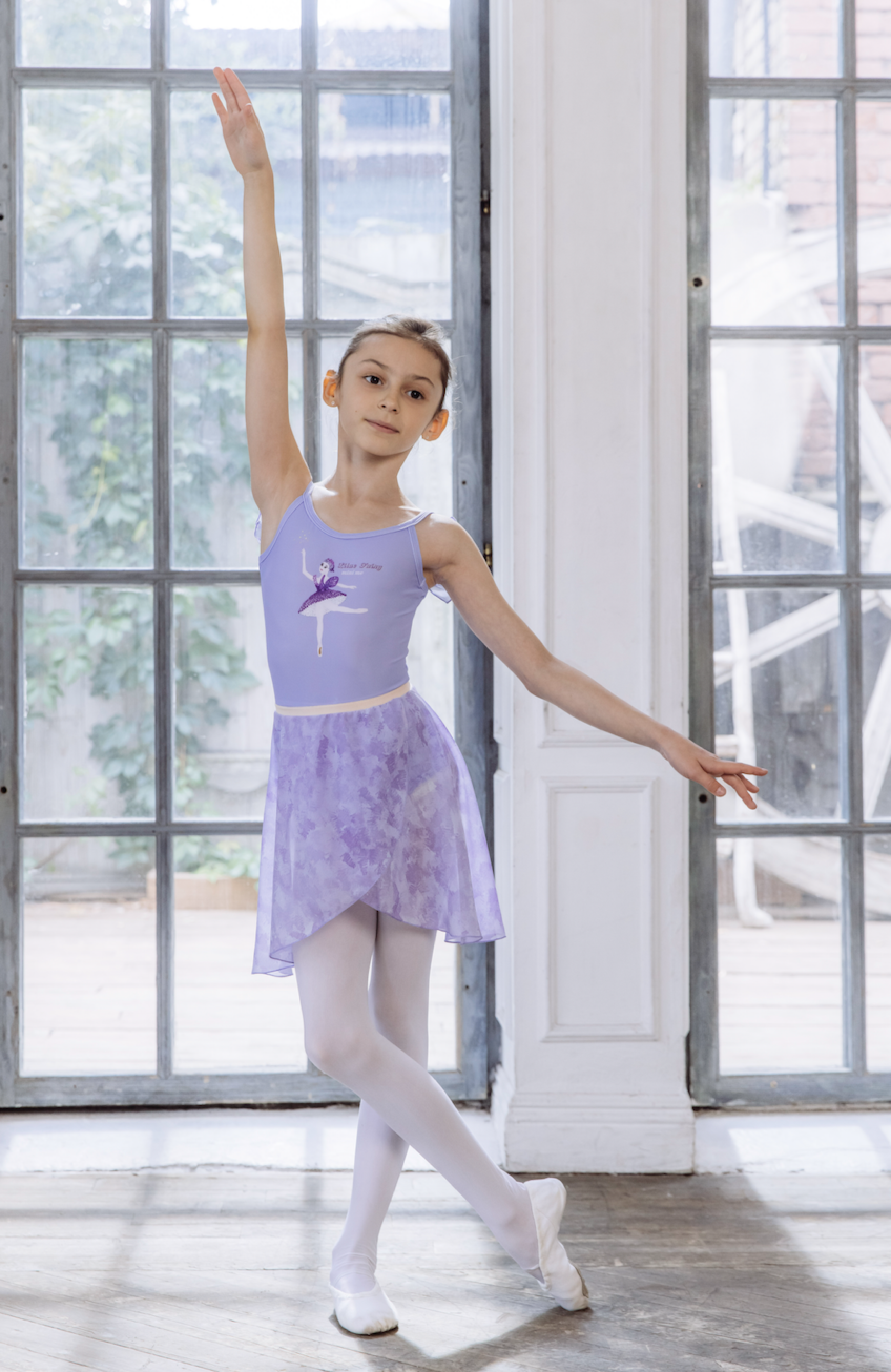 Girls Pastel Lilac Ballet Skirt