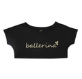 Girls Black Ballet Tops