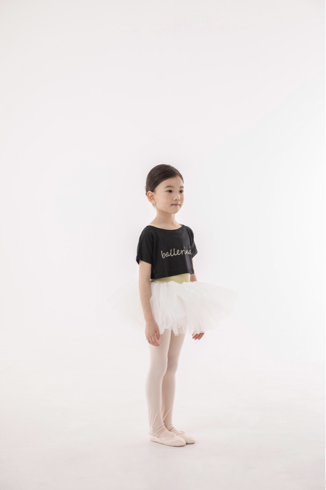 Girls Black Ballet Tops