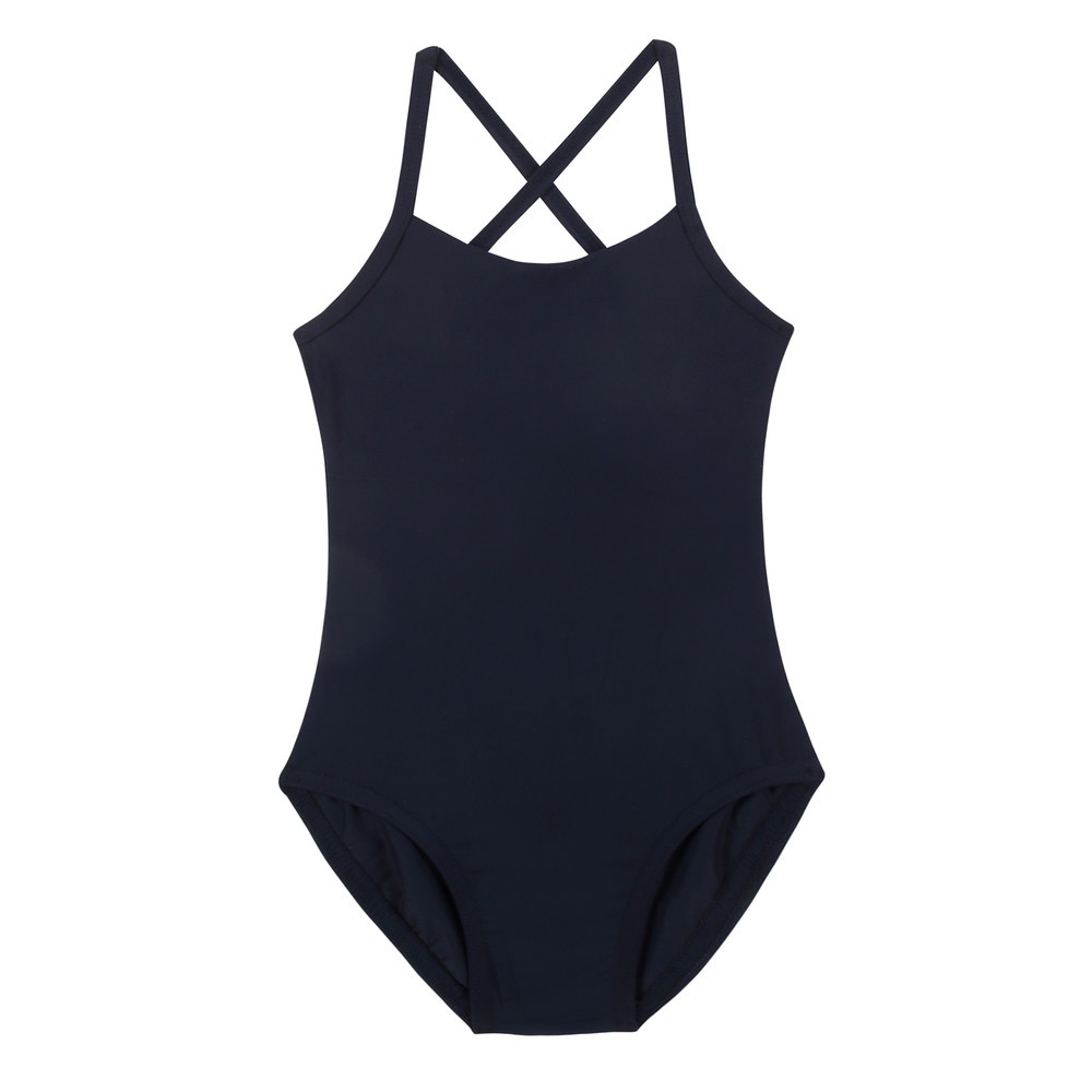Girls Navy Ballet Onesies