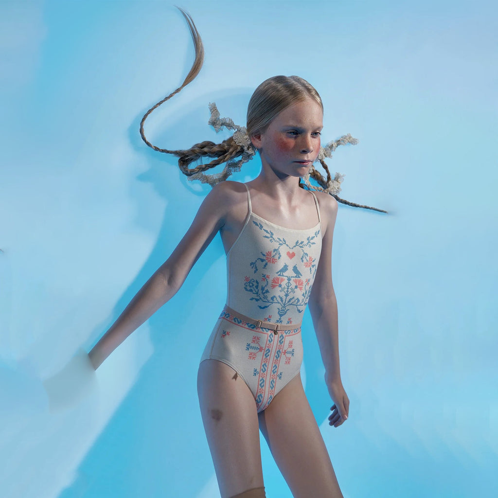 Girls White Ballet Onesies