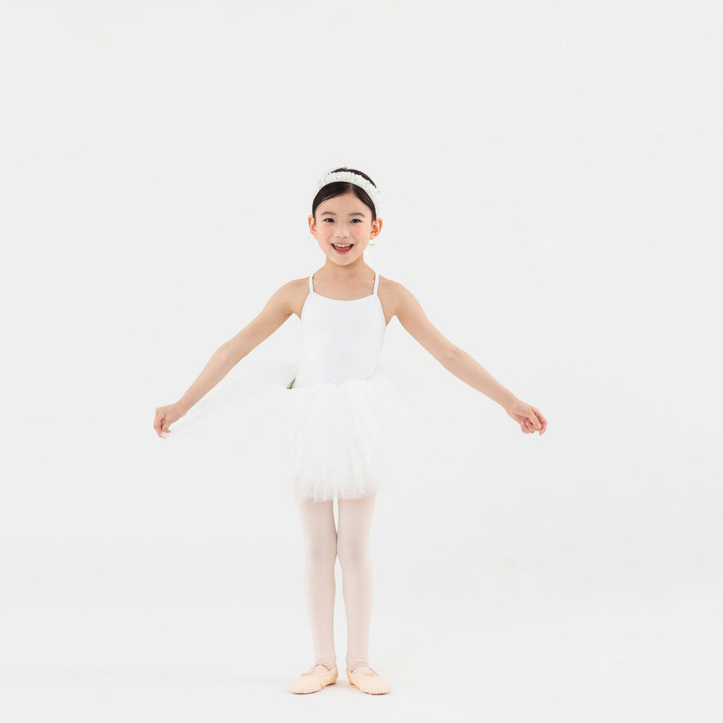 Girls White Ballet Skirt
