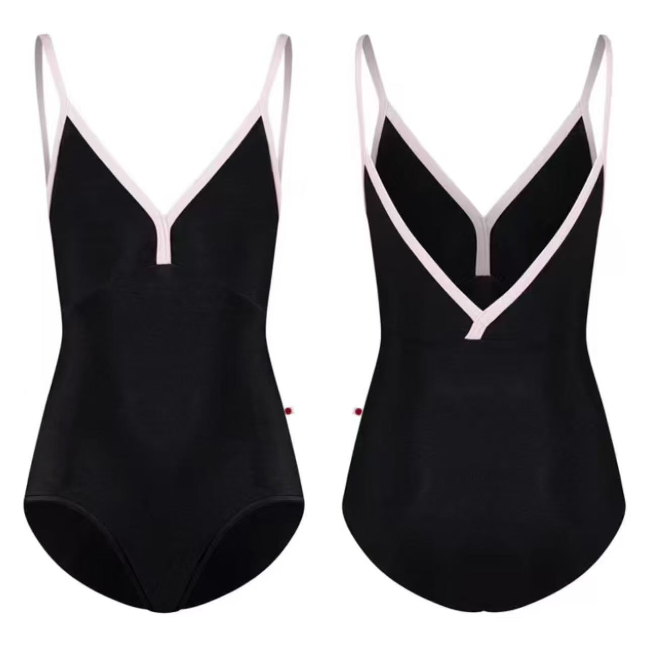 Girls Black "Daria/N-Black/N-Black/N-Rose" Ballet Onesies