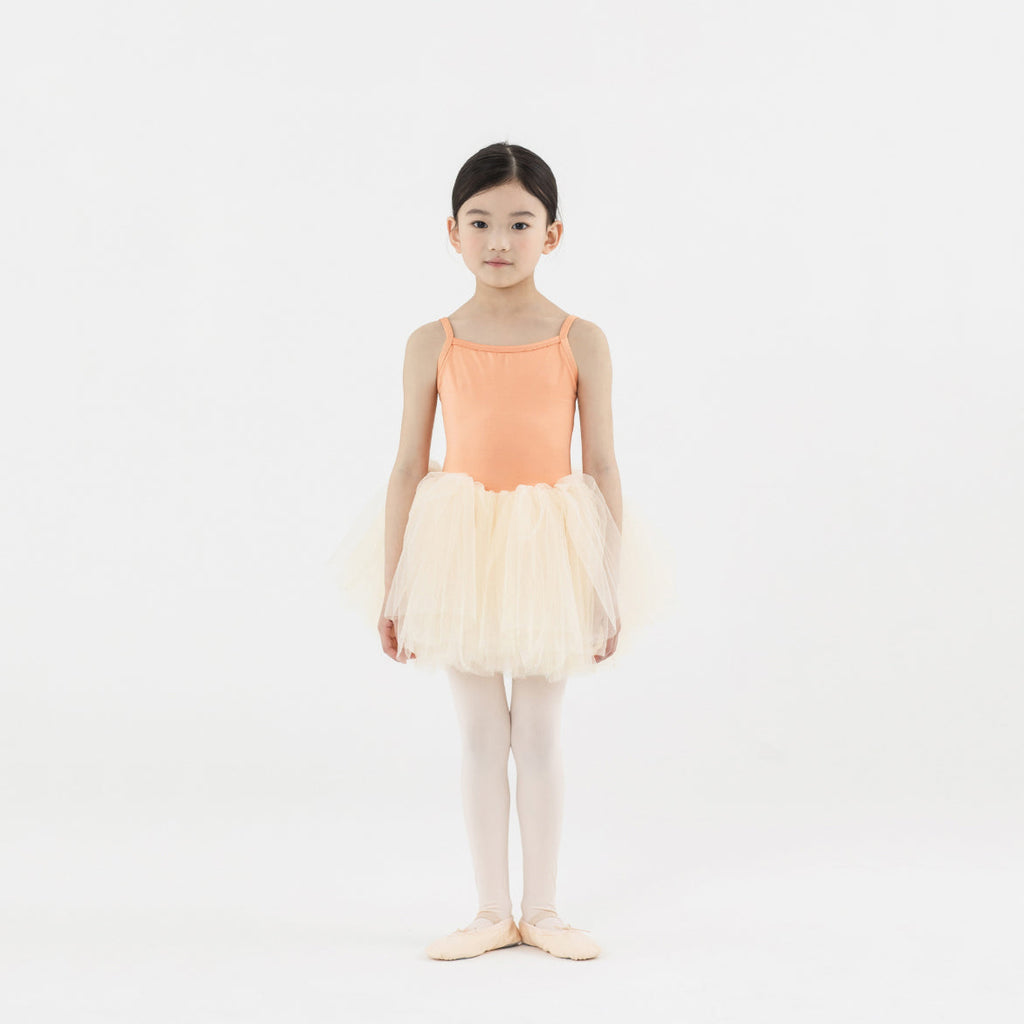 Girls Orange Ballet Onesies
