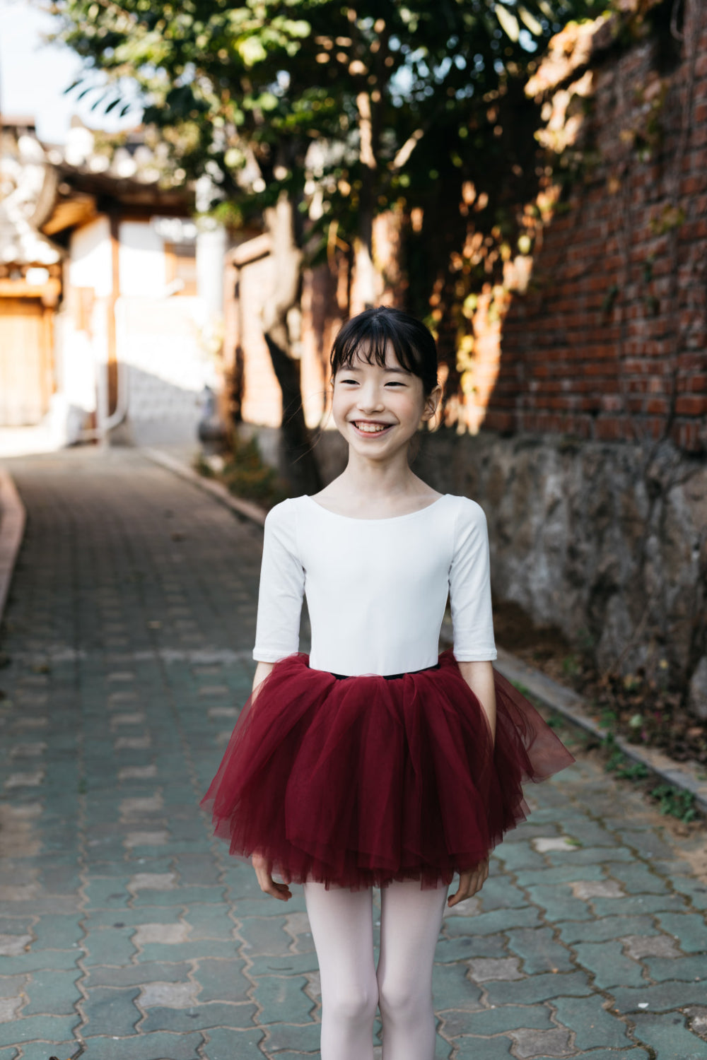 Girls Red Wine Ballet TuTu Skirts