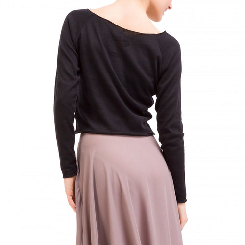 Girls Black Ballet Top