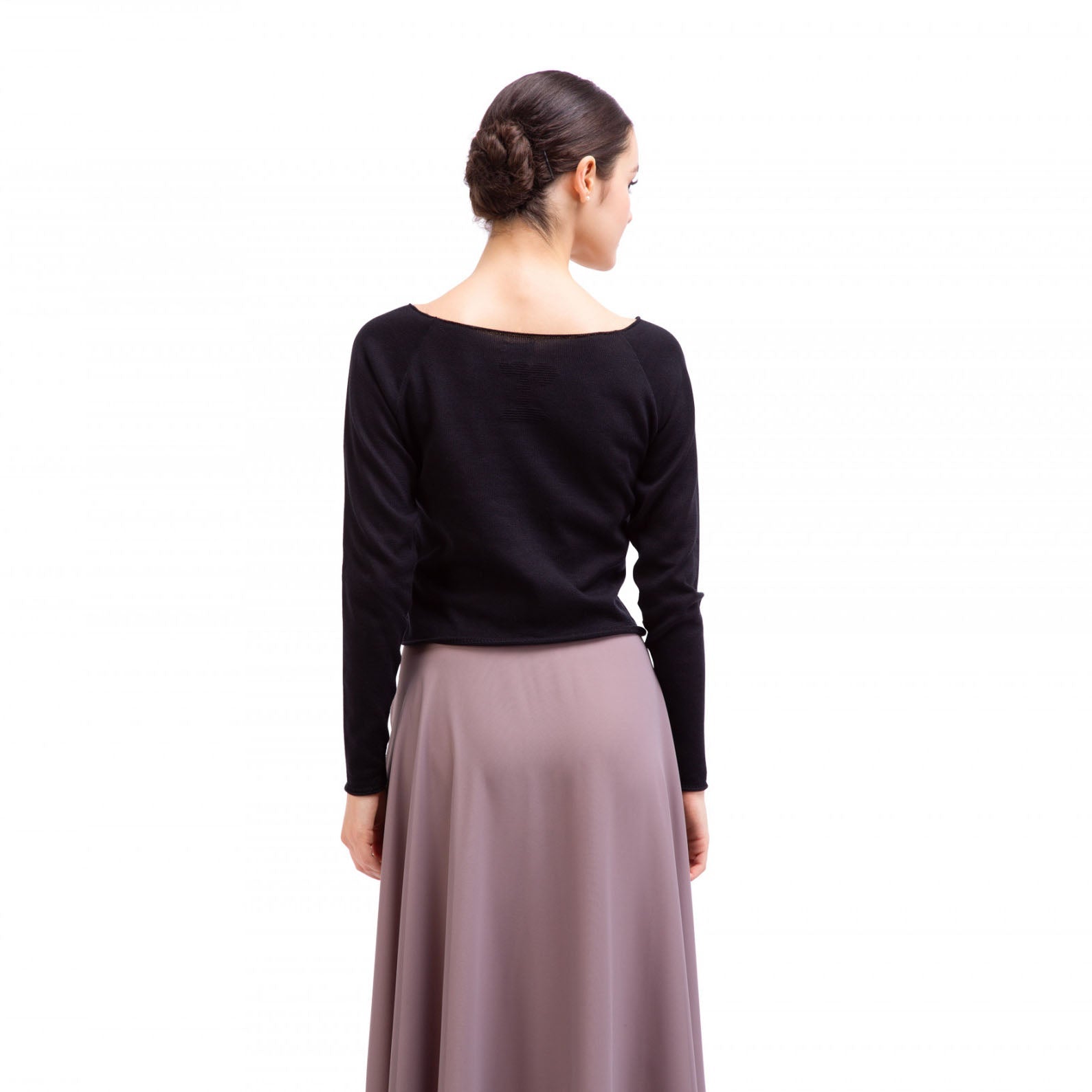 Girls Black Ballet Top