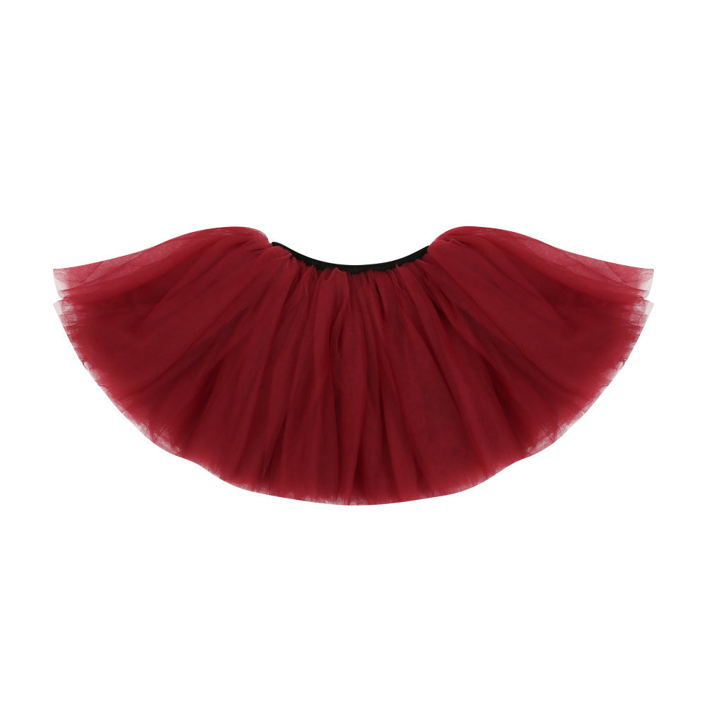 Girls Red Wine Ballet TuTu Skirts