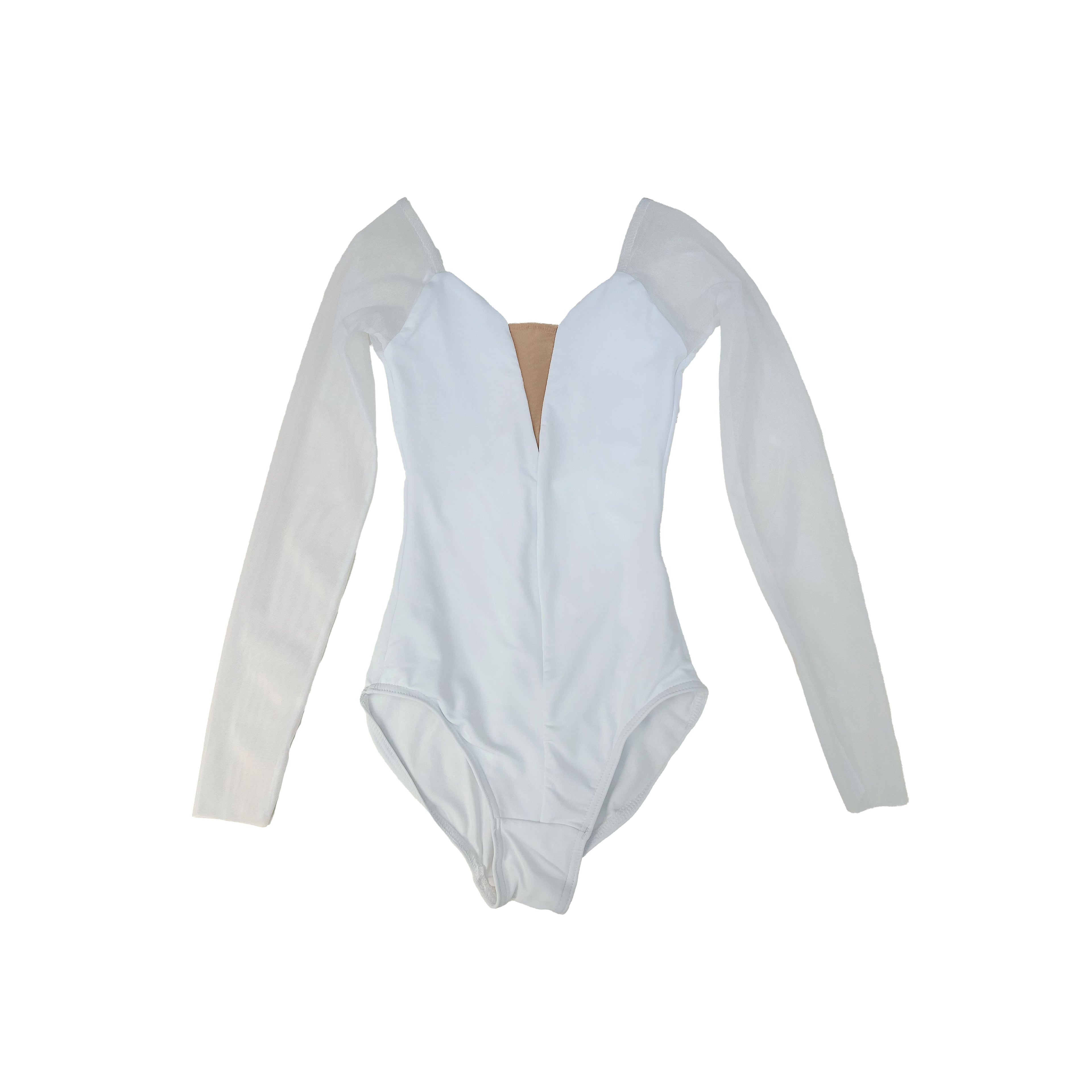 Girls White Ballet Onesies(DAD1931M/white)