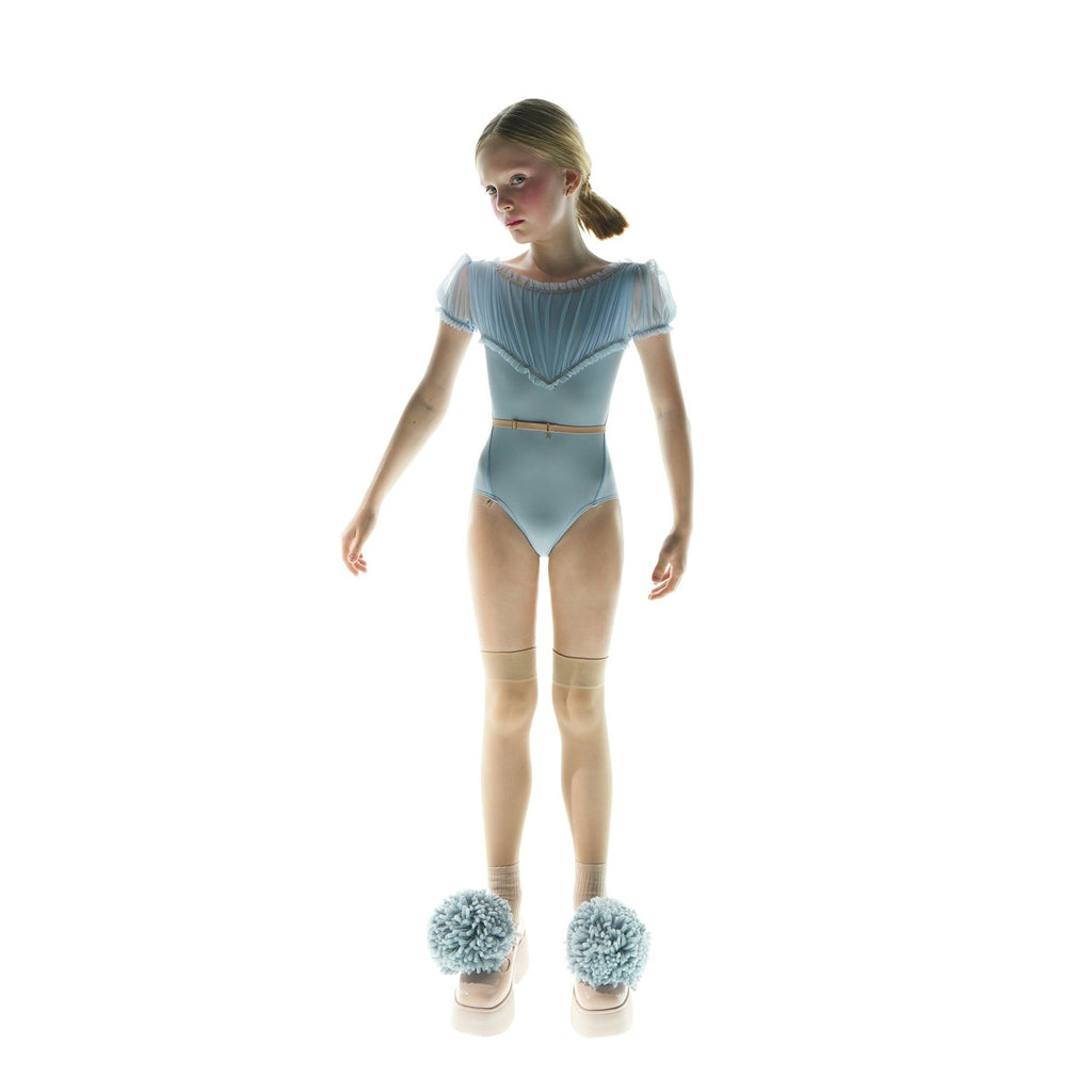 Girls Light Blue Ballet Onesies