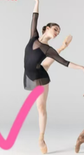 Girls Black Ballet Onesies(Fontea/01 Noir)