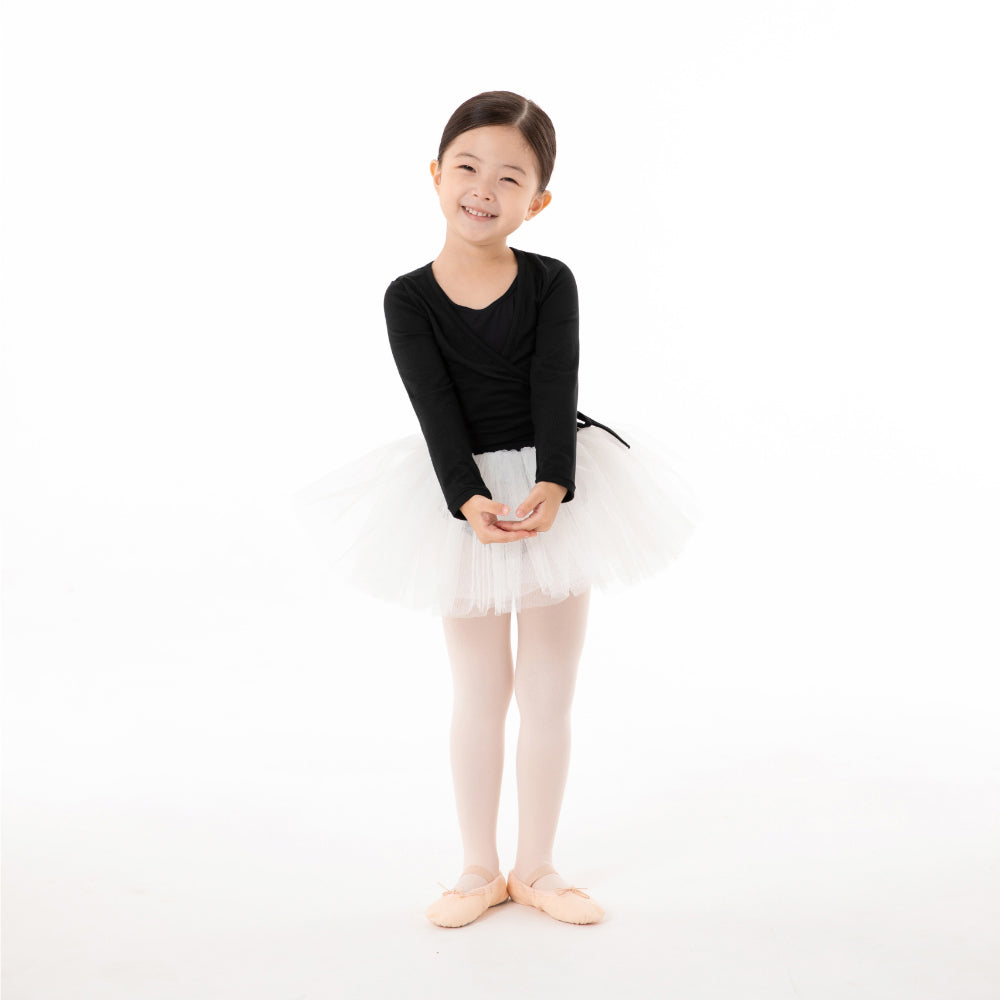 Girls Black Ballet Cardigan