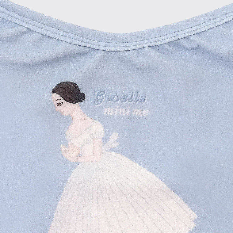 Girls Blue Ballet Onesies