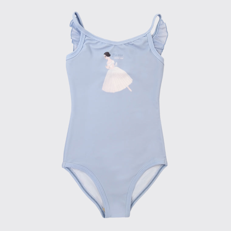 Girls Blue Ballet Onesies