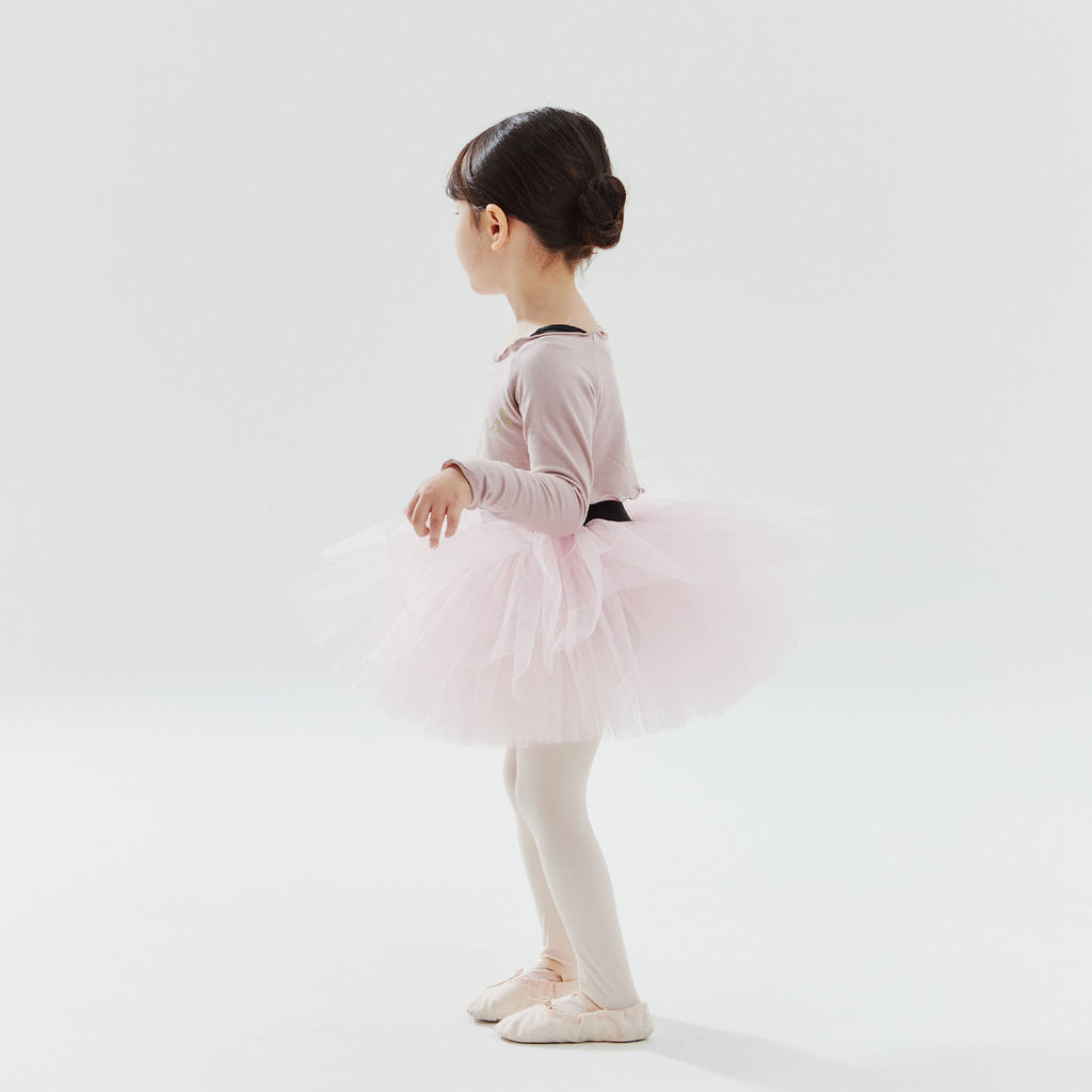Girls Pink Ballet Crop T-Shirt