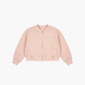 Girls Purple Ballet Cotton Zip-Up Jacket