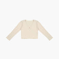 Girls Cream Ballet V-neck T-Shirt