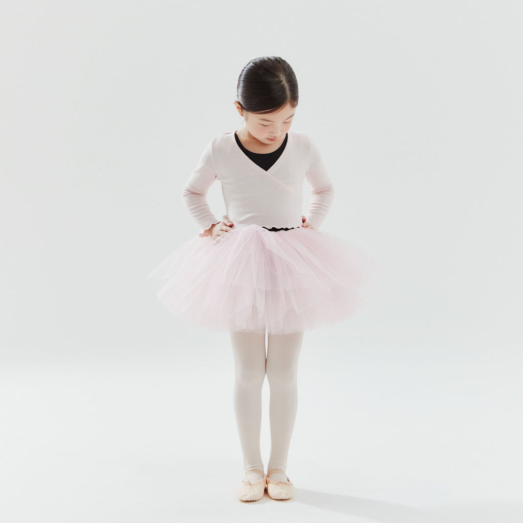 Girls Pink Ballet V-neck T-Shirt