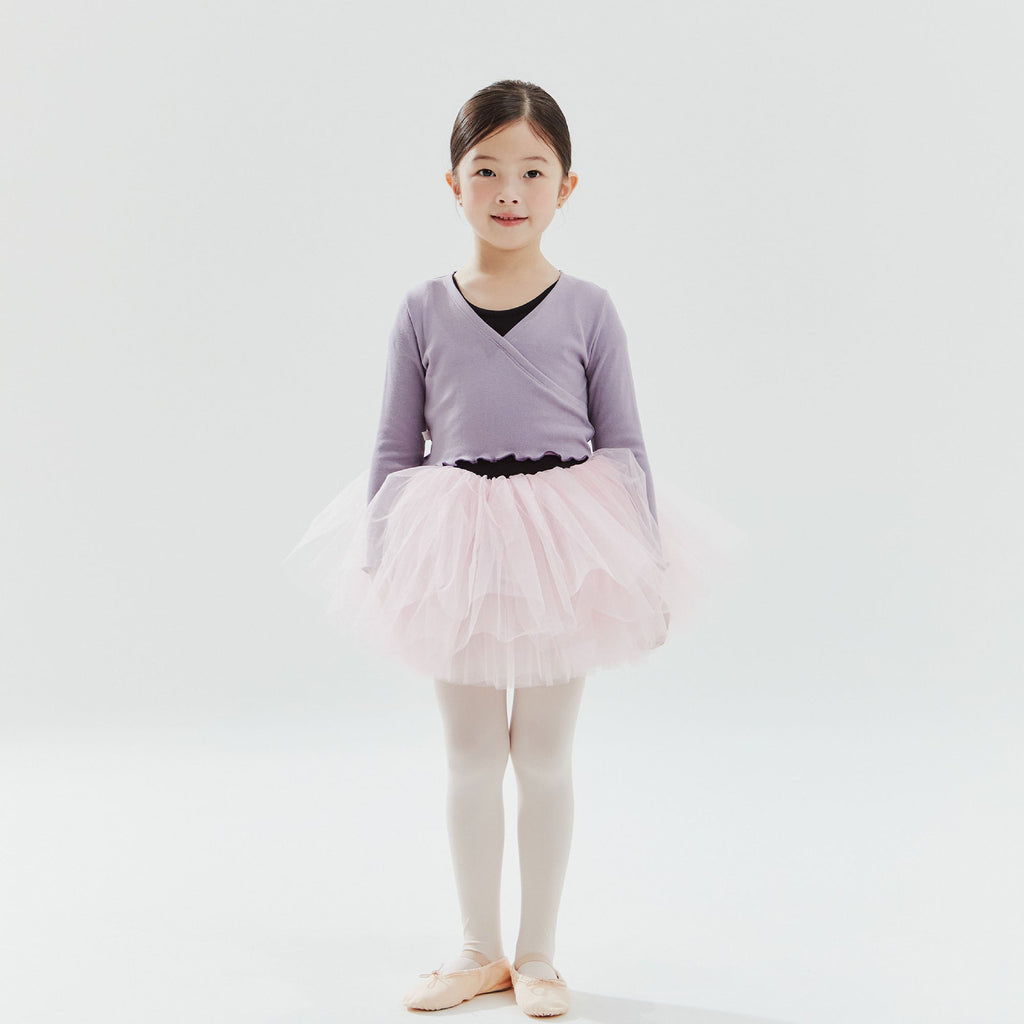 Girls Purple Ballet V-neck T-Shirt