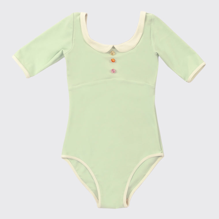 Girls Green Ballet Onesies