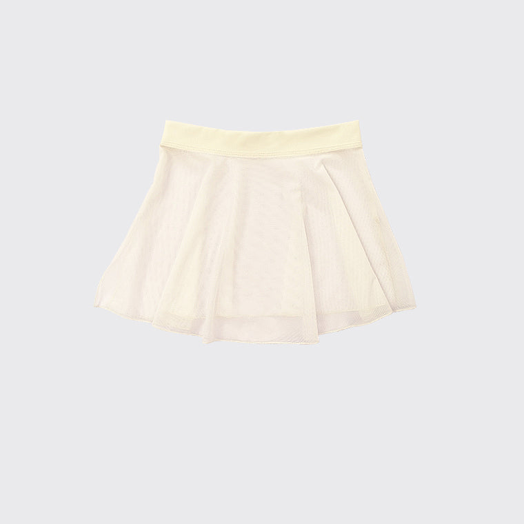 Girls White Ballet Skirt